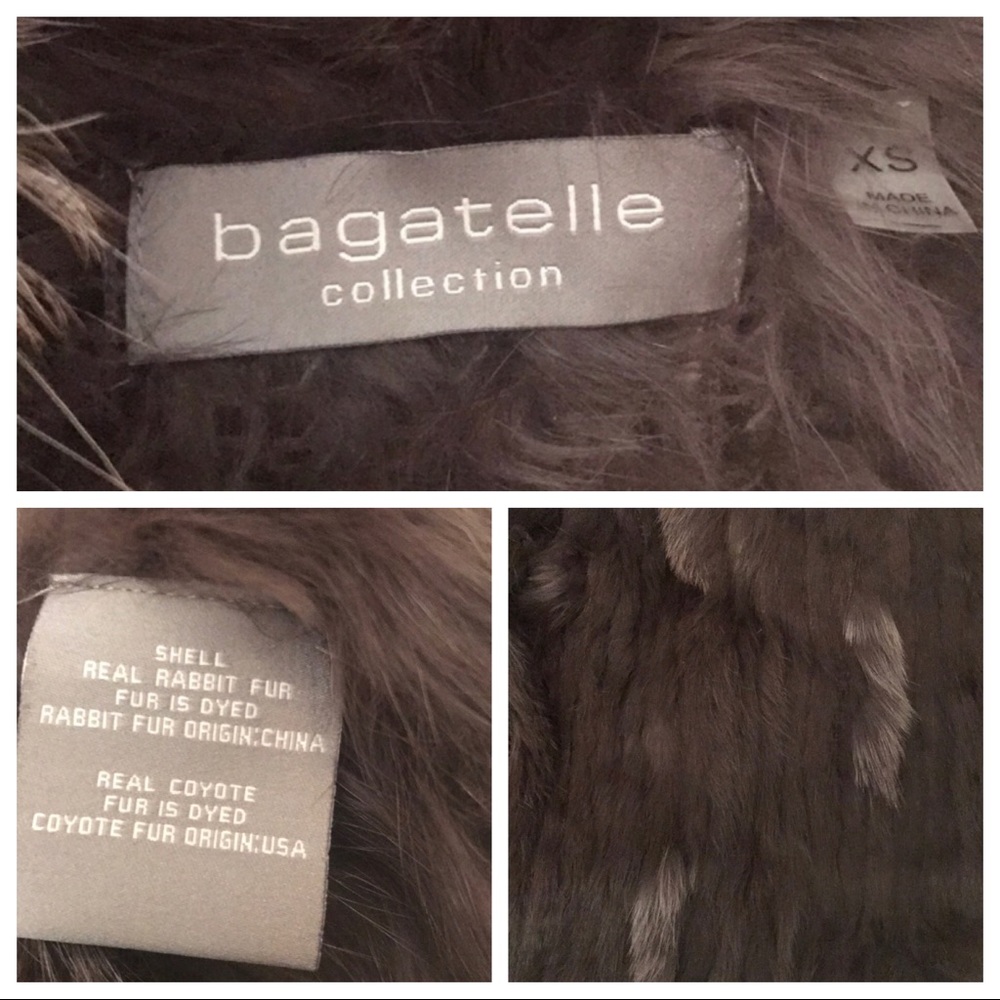 Real Fur Rabbit Vest - Bagatelle, Brown - Picture 5 of 6
